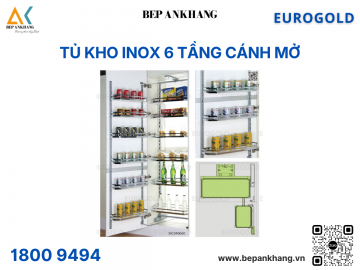 Tủ kho inox 6 tầng cánh mở MC040645 (EKC14645) – Eurogold
